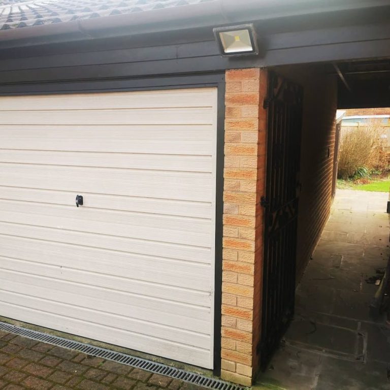 Alt text: garage conversion Leeds before works begin exterior view